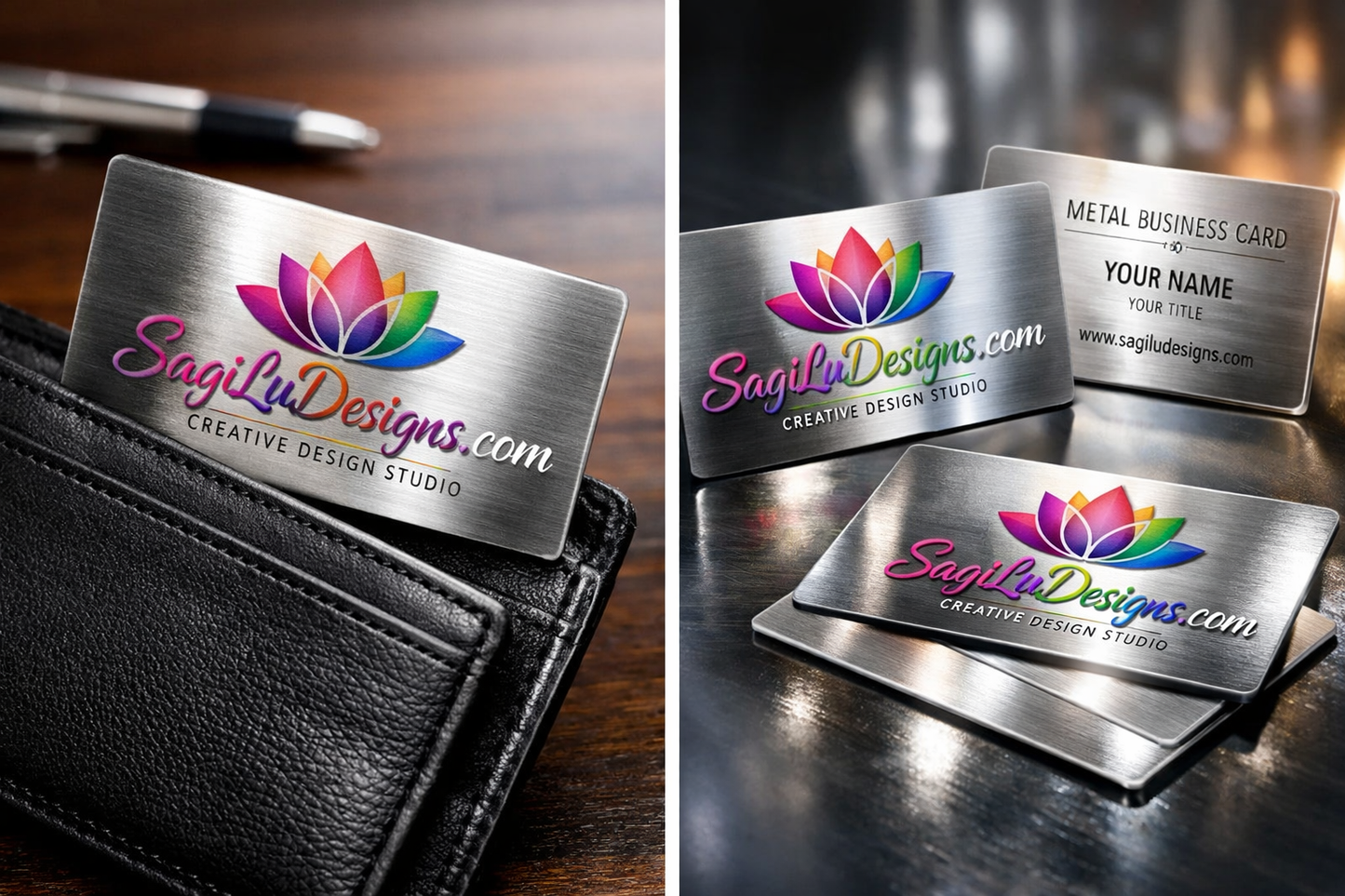 Metalic Business Cards