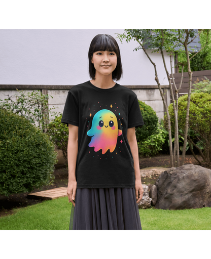 👻 Colorful Cute Ghost Tee ✨
