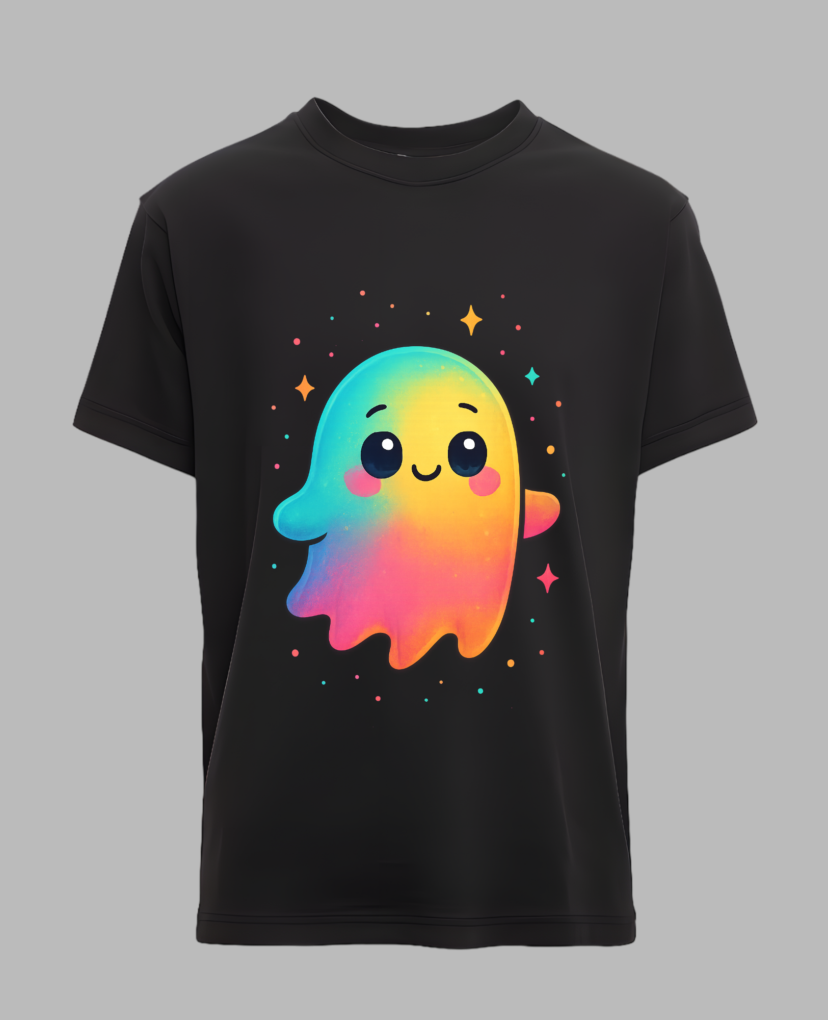 👻 Colorful Cute Ghost Tee ✨