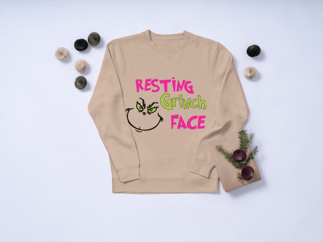 Resting Grinch Face Sweater