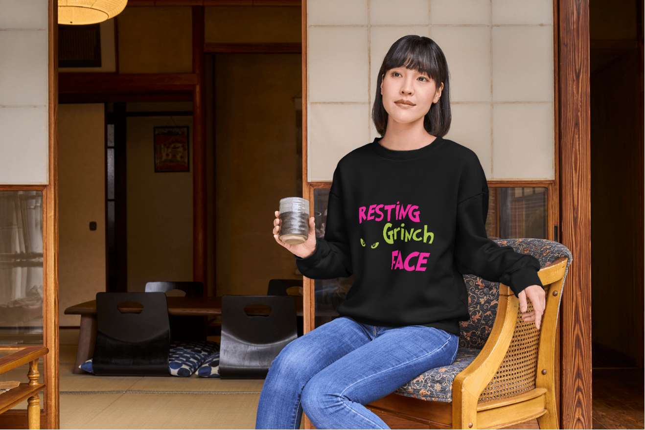 Resting Grinch Face Sweater