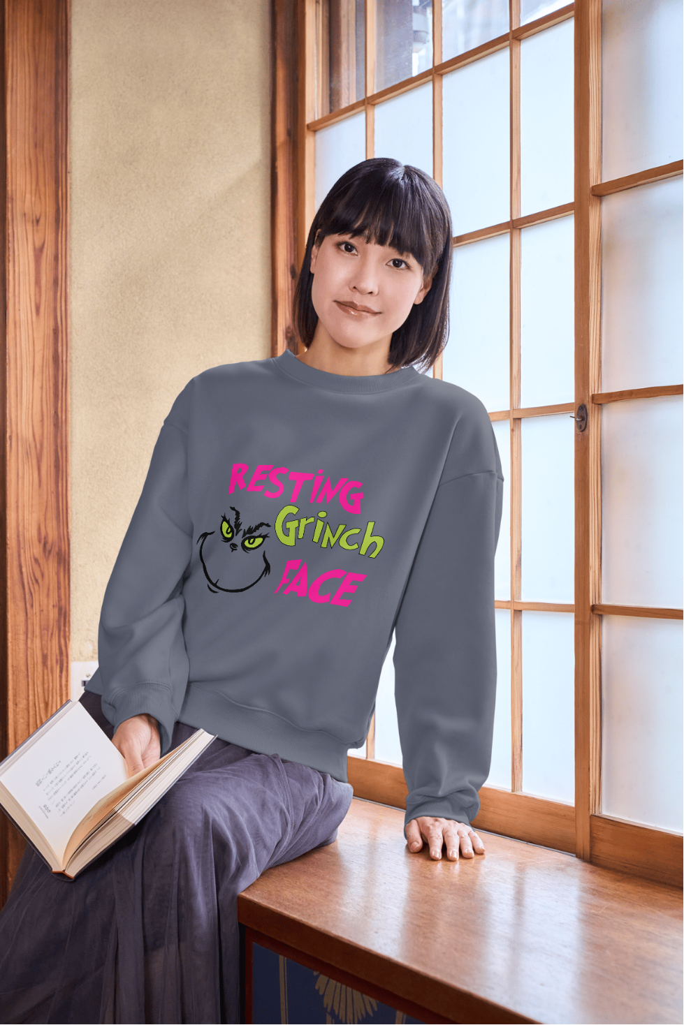 Resting Grinch Face Sweater