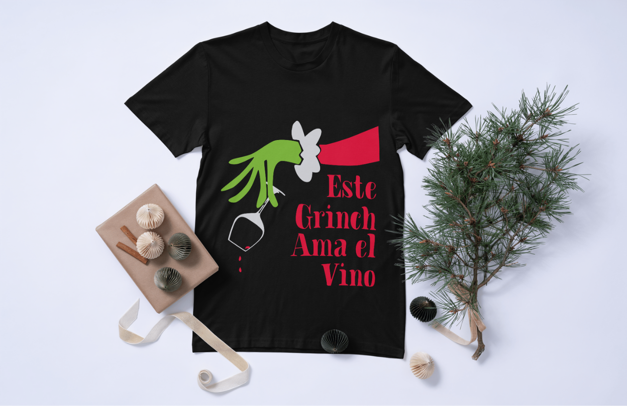 Este Grinch Ama El Vino T-Shirt