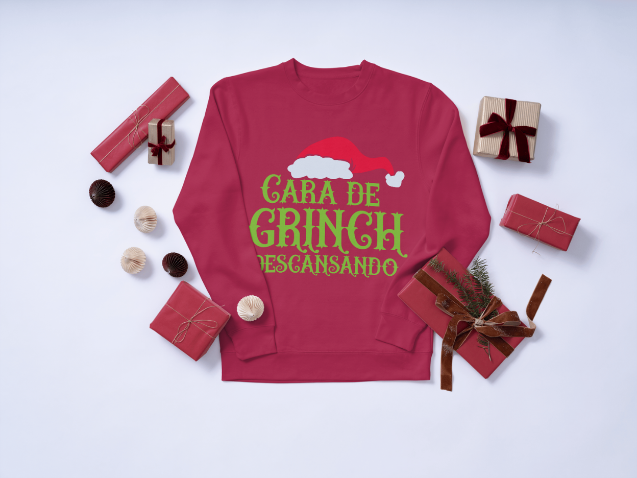 Cara De Grinch Descansando Sweater