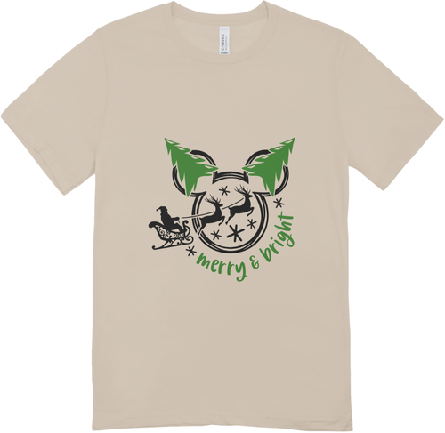 Merry & Bright Unisex T-Shirt.
